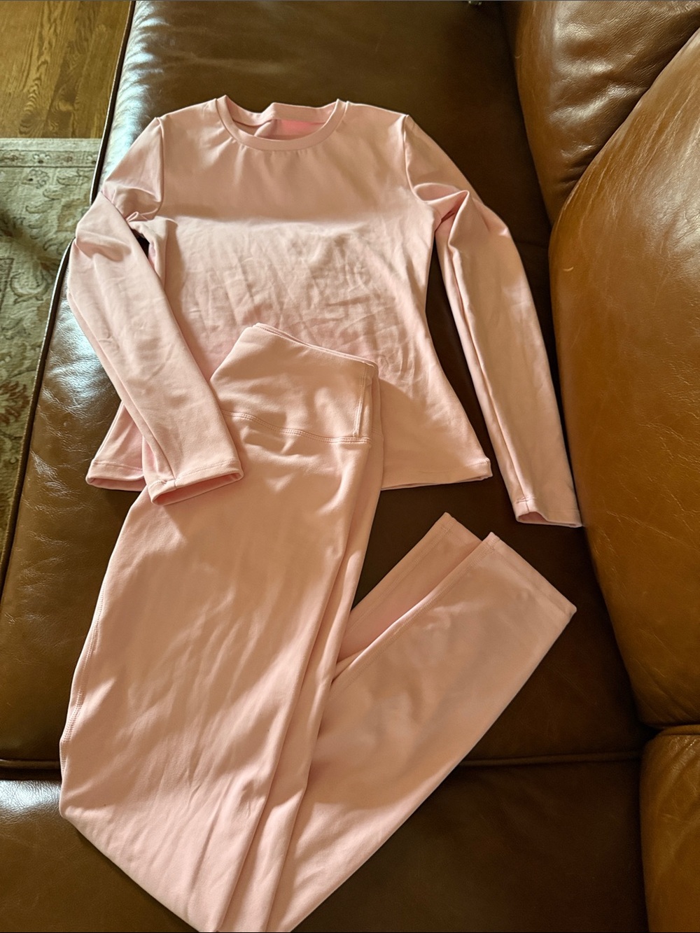 Pink Long-Sleeve Set - Soft Cotton Blend